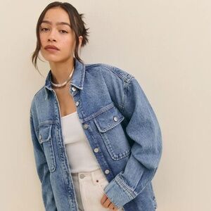 Reformation Carlos Denim Shirt Blue - Size S